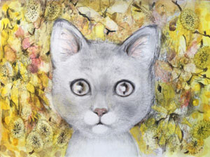 drawing by maecki pencil and watercolor on paper. 21.0x 29.7 cm